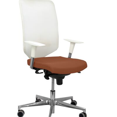 Ossa white bali brown chair