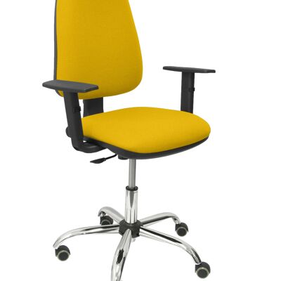 Socovos bali yellow chair with adjustable arms
