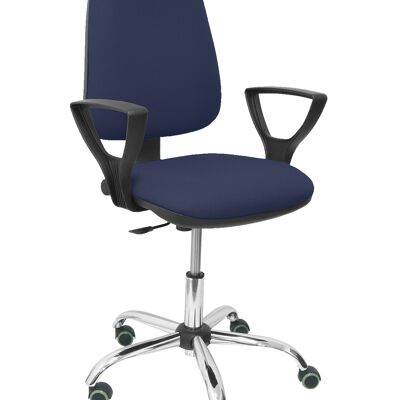Silla Socovos bali azul marino brazos fijos