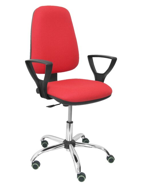 Silla Socovos bali rojo brazos fijos