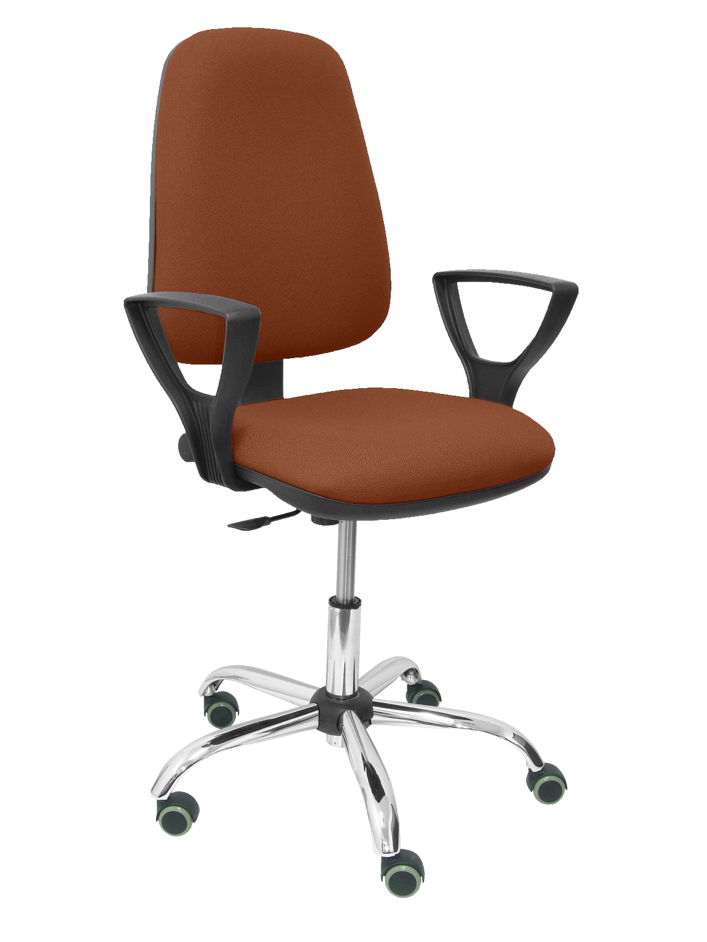Socovos bali brown chair with fixed arms
