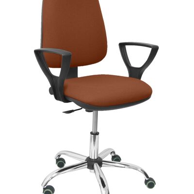 Socovos bali brown chair with fixed arms