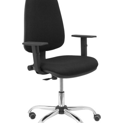 Socovos bali schwarzer Stuhl mit verstellbaren Armlehnen
