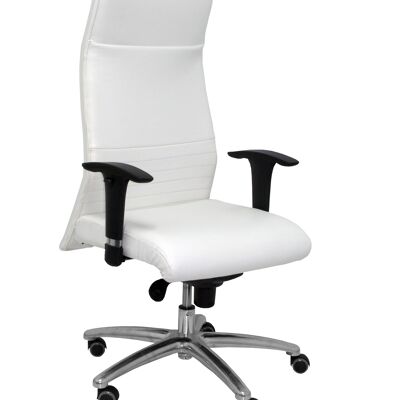 Albacete XL white imitation leather armchair up to 160kg