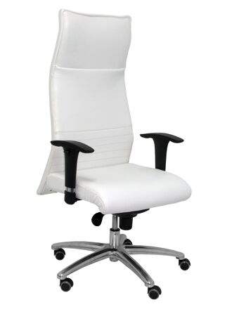 Fauteuil simili cuir blanc Albacete XL jusqu'à 160kg 1