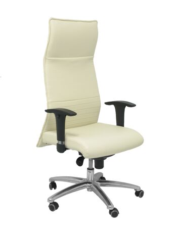 Fauteuil en similicuir crème Albacete XL jusqu'à 160 kg 1