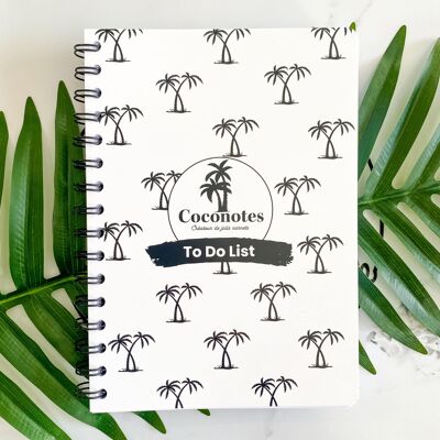TO DO LIST theme notebook – BLACK PALM TREE