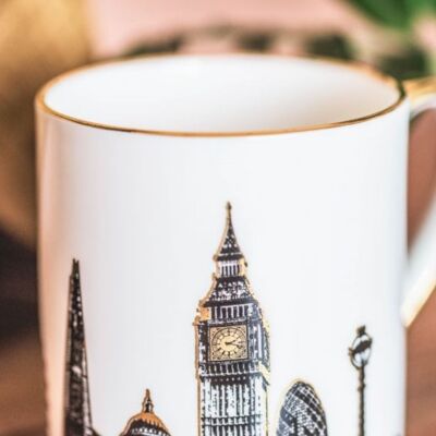 London Skyline Mug - No gold handle