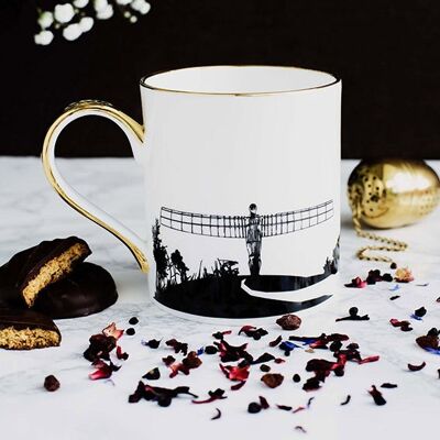 Angel of the North Mug - Gold