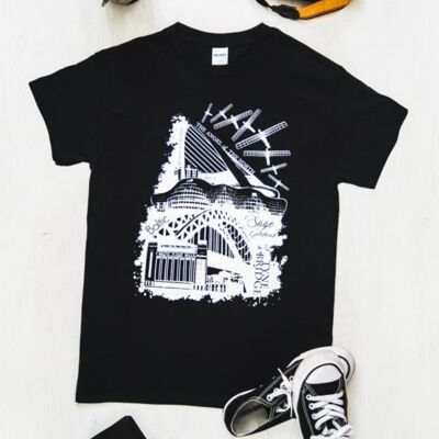 T-shirt de monuments de Newcastle 2