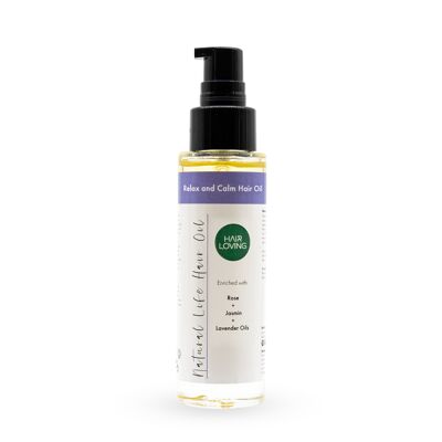 Natural Life Hair oil for menopause support  100 ml - enriched with Rose . Jasmine . Lavender