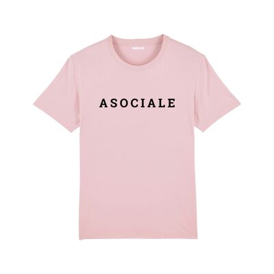 "Asociale" T-shirt - Woman - Color Pink