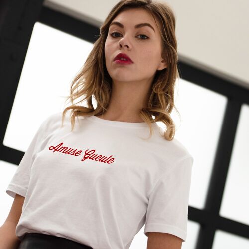 T-shirt "Amuse Gueule" - Femme - Couleur Blanc