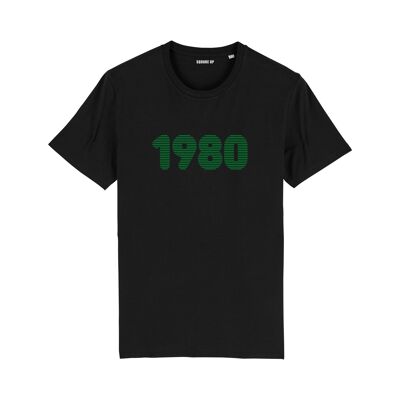 T-Shirt "1980" - Damen - Farbe Schwarz