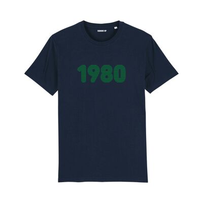 T-Shirt "1980" - Damen - Farbe Marineblau