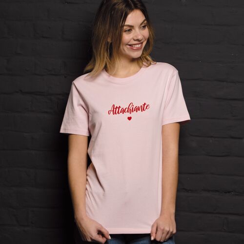 T shirt "Attachiante" - Femme - Couleur Rose
