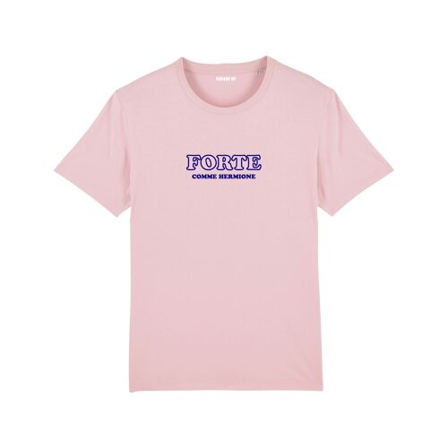T-shirt "Forte comme Hermione" - Femme - Couleur Rose