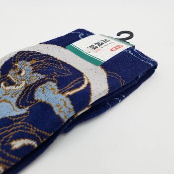 Chaussettes tabi japonaises Divinités du Vent et de la Foudre, fabriquées au Japon Fr 40 - 45 8