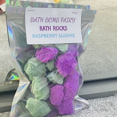 Bath rocks - raspberry slushie