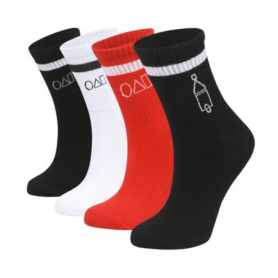 Sock Squid Game Chaussettes Box 4 Paires Femme