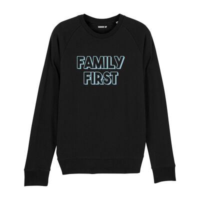 Felpa "Family First" - Uomo - Colore Nero