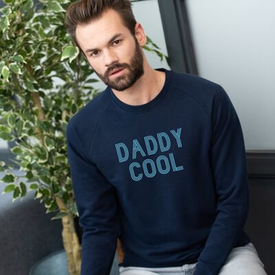 Sweatshirt "Daddy Cool" - Men - Color Navy Blue