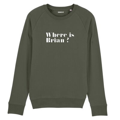 Sweatshirt "Where is Brian?" - Men - Color Khaki