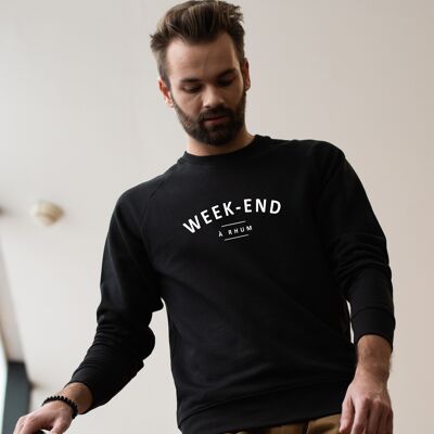 Sweatshirt "Week-end à rhum" - Herren - Farbe Schwarz