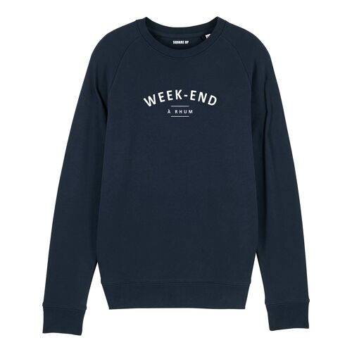 Sweat-shirt "Week-end à rhum" - Homme - Couleur Bleu Marine