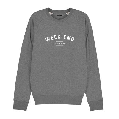 Sweatshirt "Week-end à rhum" - Herren - Farbe Heather Grey