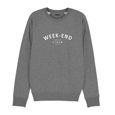 Felpa "Week-end à rhum" - Uomo - Colore Heather Grey