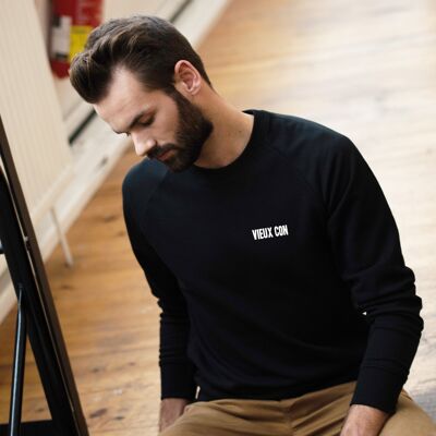 Sweatshirt "Vieux con" - Man - Color Black