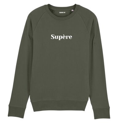 Sweatshirt "Super" - Herren - Farbe Khaki
