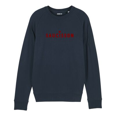 Sweat-shirt "Saucisson" - Homme - Couleur Bleu Marine