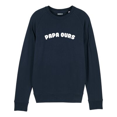 Sweatshirt "Papa Bear" - Herren - Farbe Marineblau