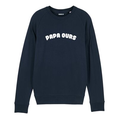 Felpa "Papa bear" - Uomo - Colore Blu Navy