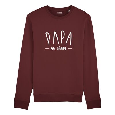 Sweatshirt "Papa au rhum" - Herren - Farbe Bordeaux