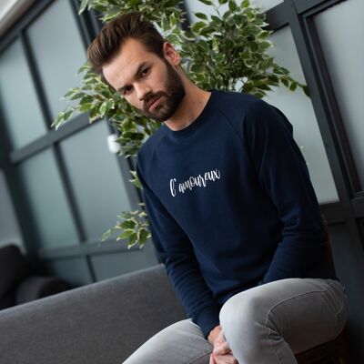 Sweatshirt "L'amoureux" - Herren - Farbe Marineblau