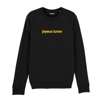 Sweat-shirt "Joyeux Luron" - Homme - Couleur Noir