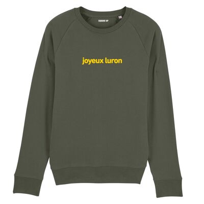 "Joyeux Luron" sweatshirt - Men - Khaki color