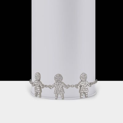 Charity Kids Kindness Bracelet avec Cristaux en Argent