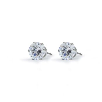 Boucles d'Oreilles Rondes Classiques Argent 2