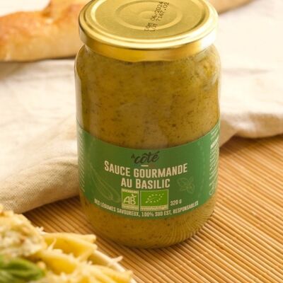 Gourmet sauce with organic basil 320g