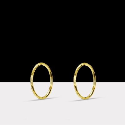 Classic Evelyn Hoop Earrings Silver