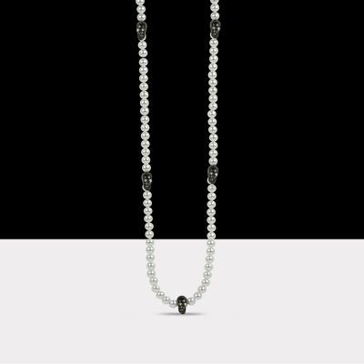 Collier tête de mort Edge Pearl