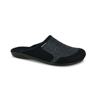 Pantuflas de interior 9866-44 tallas 36 - 40 (talla UK 3 ½ - 6 ½) - 36 - Negro