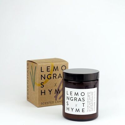 citronnelle x thym / bougie parfumée ESSENTIALS