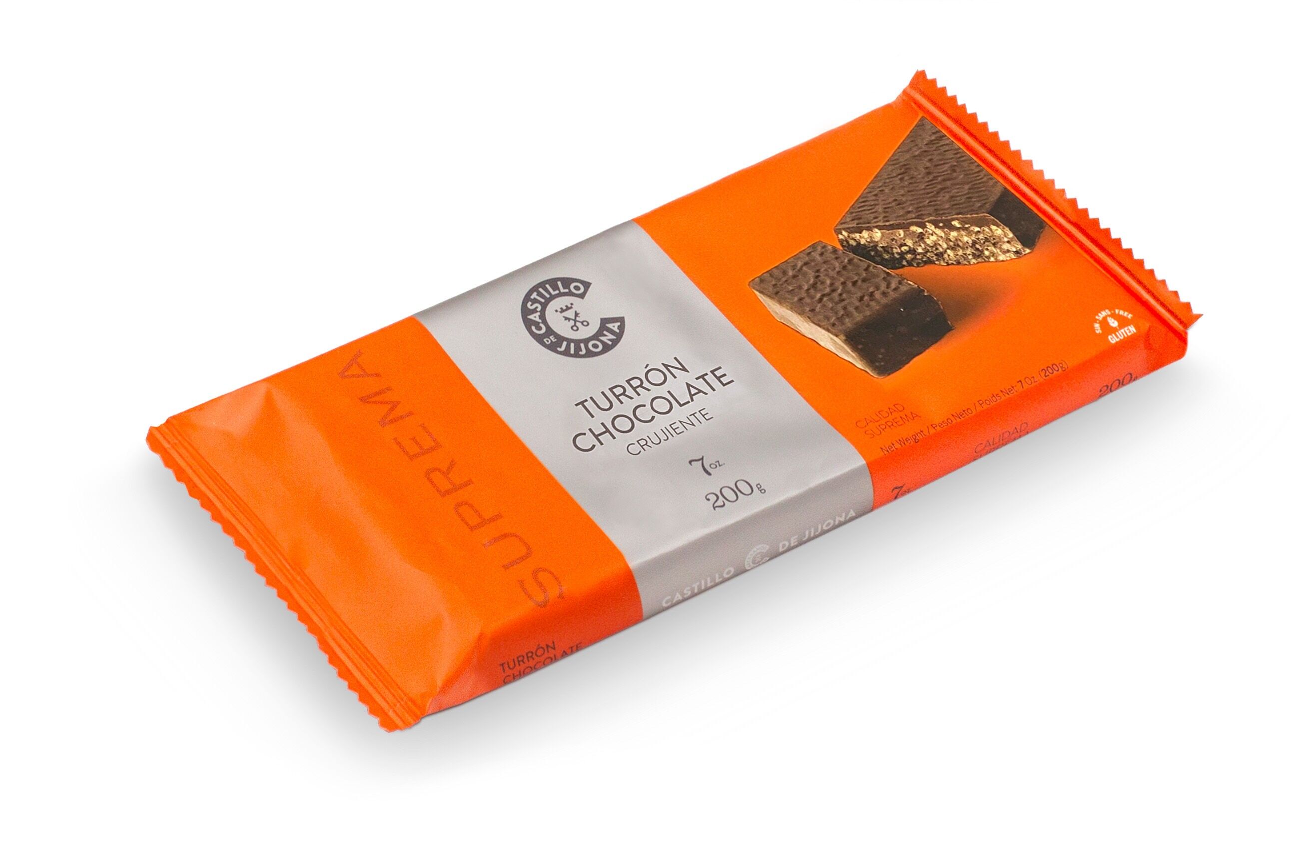 Torrone Croccante Al Cioccolato Di Qualità Suprema (200g)