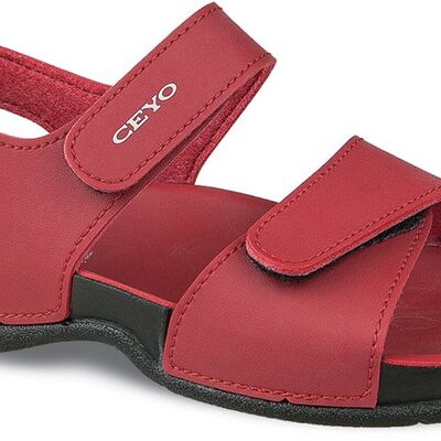 Sandalo da bambino Ceyo Bello-3 taglie 19 - 26 (taglia UK 3 - 8 ½ ) - 19 - Rosso