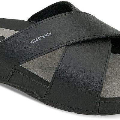 Sandalo Ceyo uomo 9877 taglie 40-45 (6 ½ - 10 ½ UK) - 40 - Nero